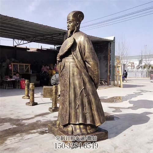 仿銅諸葛亮雕塑