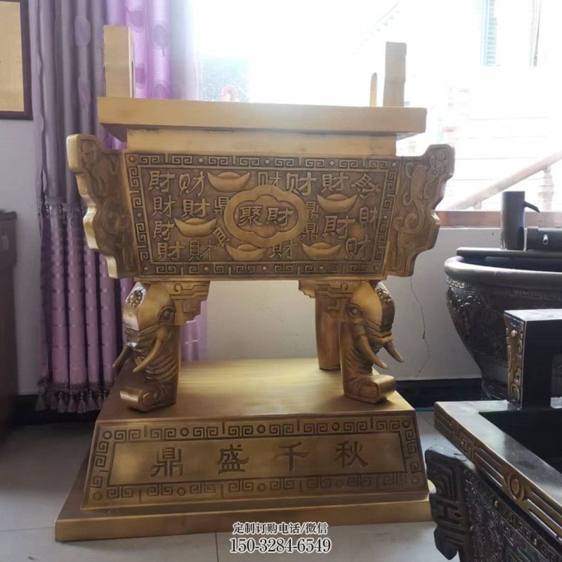 鑄造銅雕塑方鼎 鑄造銅雕塑方鼎