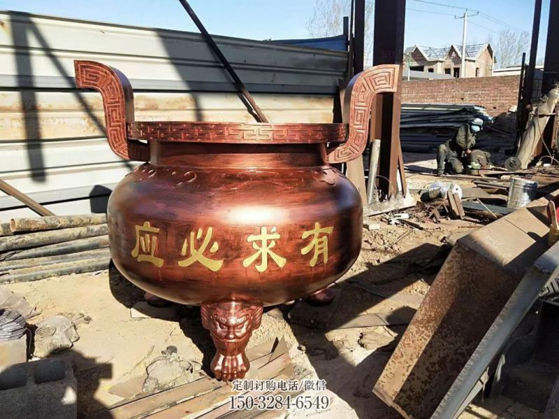 寺廟三足爐雕塑 寺廟三足爐雕塑