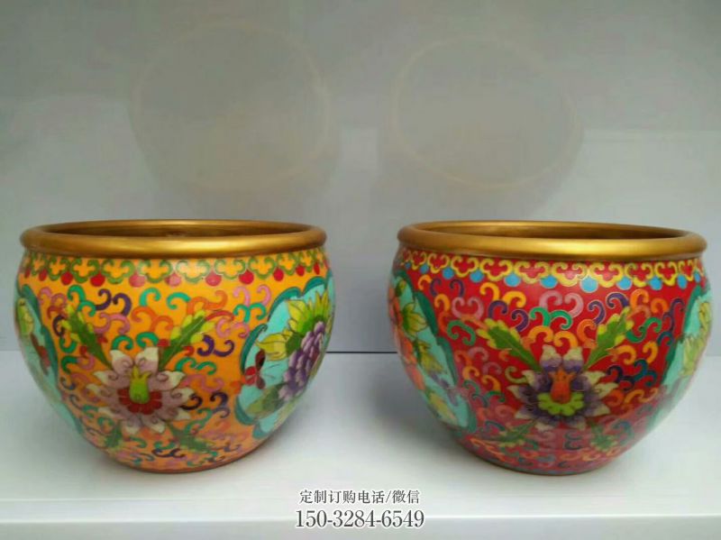 黃銅吉祥銅缸雕塑 黃銅吉祥銅缸雕塑