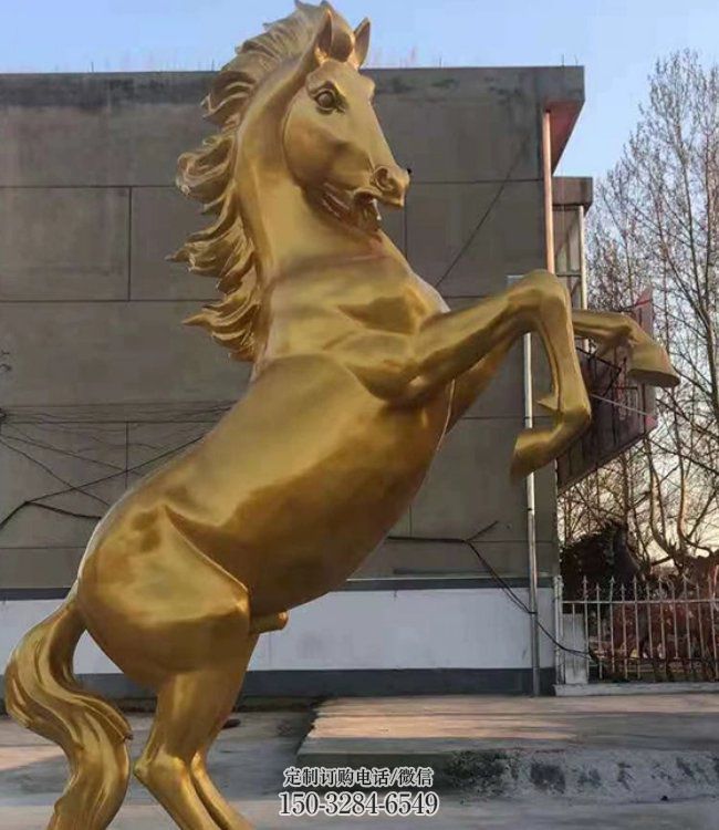 庭院駿馬雕塑 城市古銅色雕塑 動(dòng)物小品 庭院駿馬雕塑 城市古銅色雕塑 動(dòng)物小品
