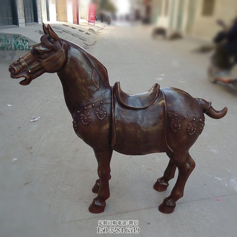 門口馬踏飛燕雕塑 售樓處仿真雕塑 彩繪小品 門口馬踏飛燕雕塑 售樓處仿真雕塑 彩繪小品