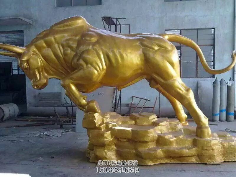 彩繪華爾街牛雕塑 仿真雕塑 步行街?jǐn)[件 彩繪華爾街牛雕塑 仿真雕塑 步行街?jǐn)[件