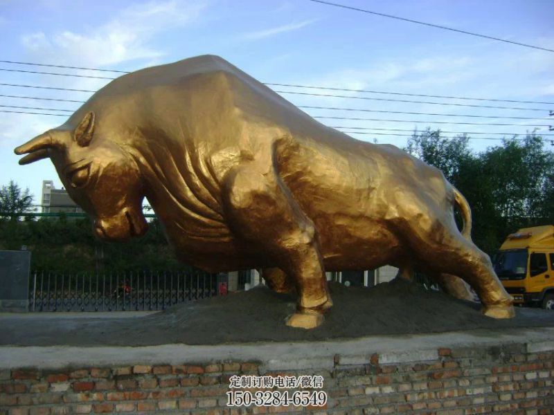 商場華爾街牛雕塑 仿真雕塑 店門口小品