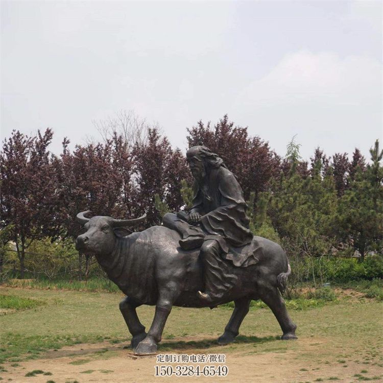 步行街老牛雕塑，鑄銅農(nóng)耕雕塑，烤漆方式