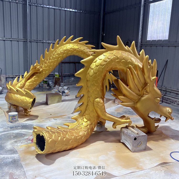 龍形銅雕塑，鑄銅工藝，大型動(dòng)物雕塑制造商 (2)