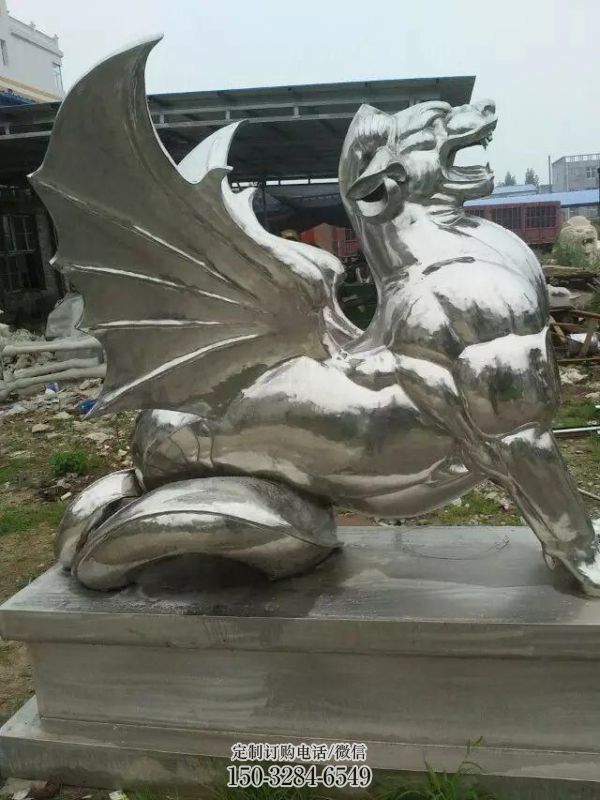 廣場麒麟雕塑，卡通水景雕塑，抽象效果