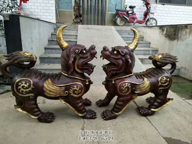 醫(yī)院貔貅雕塑，仿古動(dòng)漫雕塑，仿古擺件
