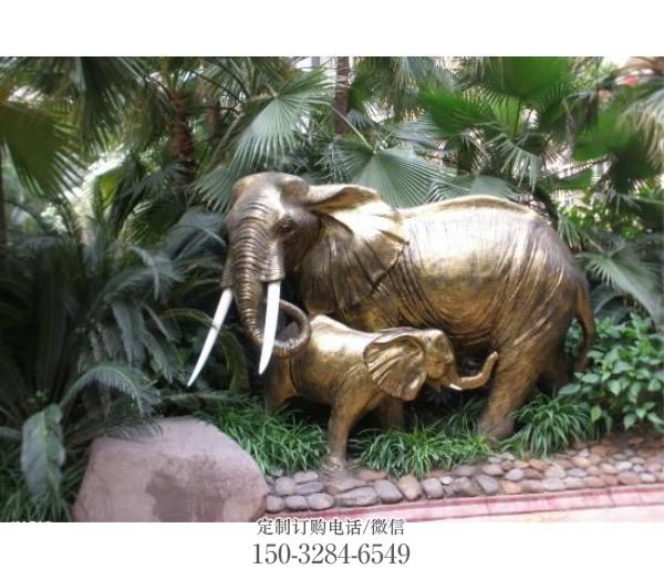 大象雕塑精選，室外軟裝，銅大象雕塑精選