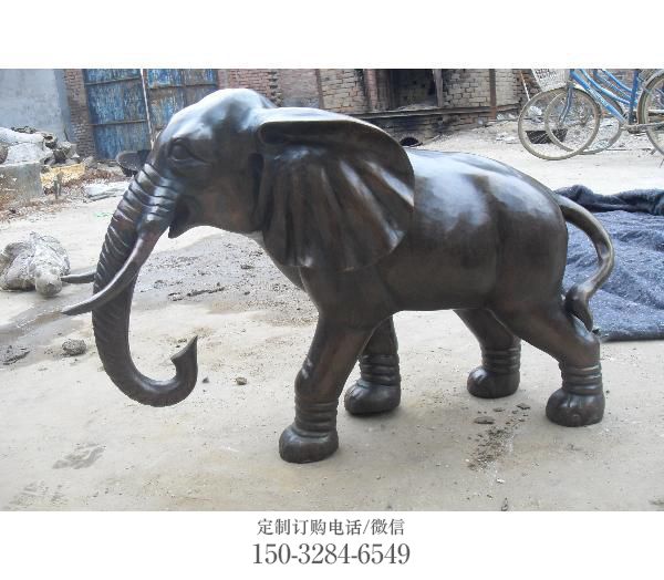 大象雕塑制造商，靜態(tài)雕塑，銅大象雕塑訂做
