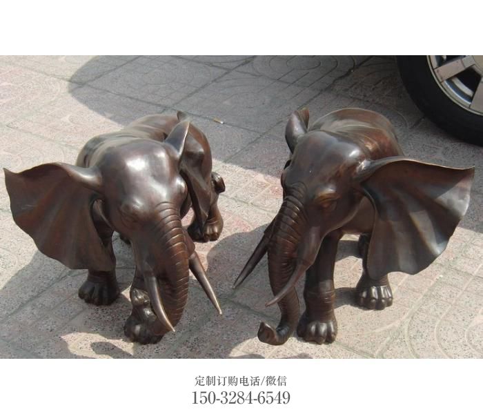 地產(chǎn)大象雕塑精選，戶(hù)外雕塑，銅大象雕塑優(yōu)價(jià)