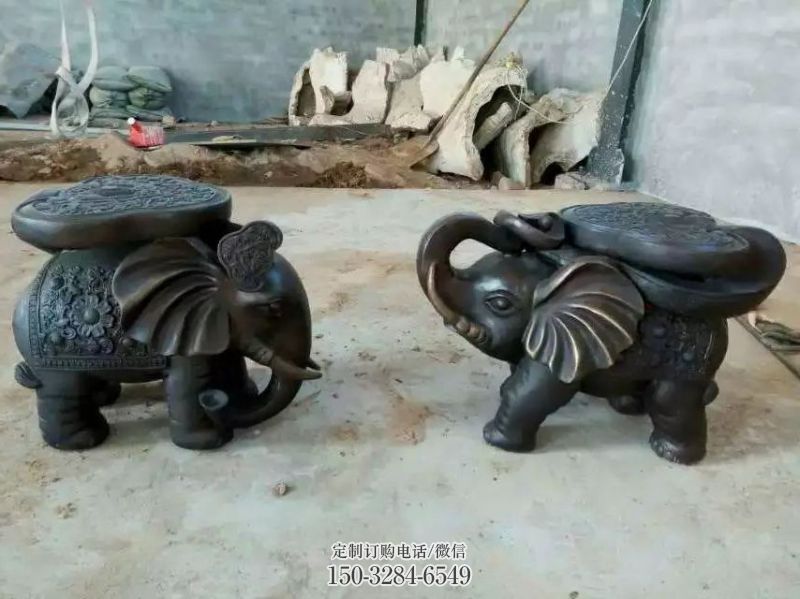 藝術(shù)大象雕塑優(yōu)選，城市裝飾，銅大象雕塑訂做