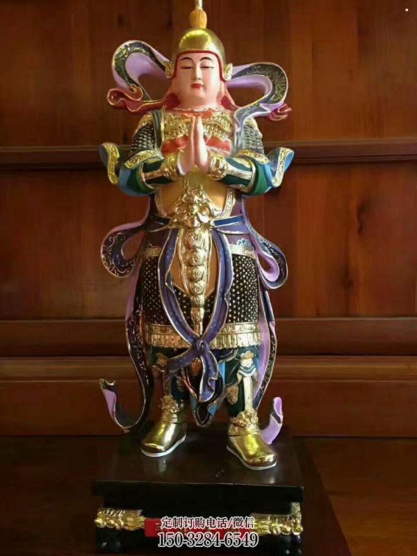 常用韋陀神像，玻璃鋼材質(zhì)，玻璃鋼韋陀神像生產(chǎn)