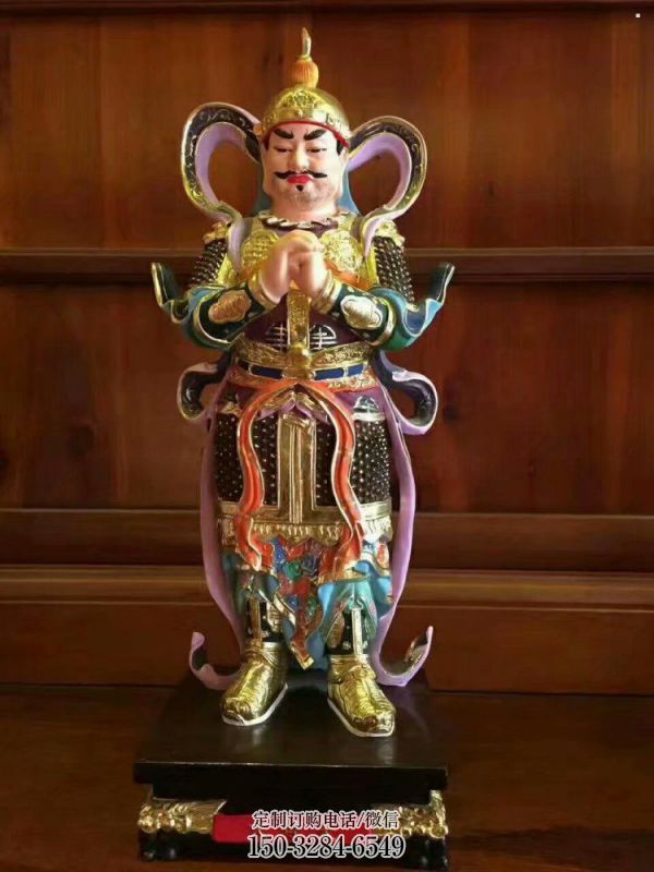 提供韋陀神像，佛堂擺放，仿銅韋陀神像定做