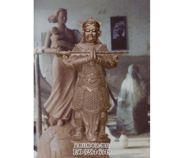 指定韋陀銅神像，鑄銅工藝，韋陀銅神像選用