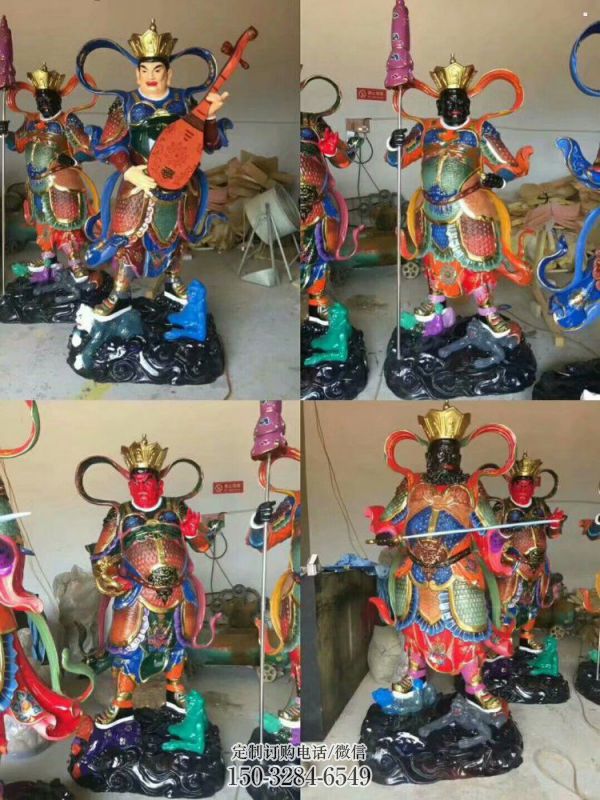 預(yù)定四大天王神像，佛堂擺放，家用四大天王神像廠