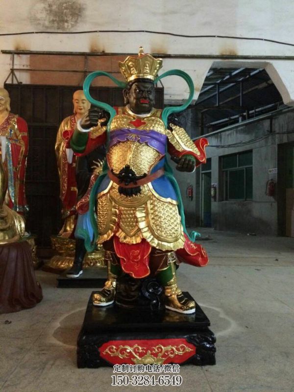 四大天王神像制作，彩繪工藝，寺廟四大天王神像廠家