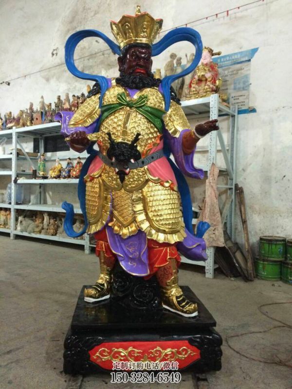 戶外四大天王神像工廠，仿古神像，彩繪四大天王神像生產(chǎn)