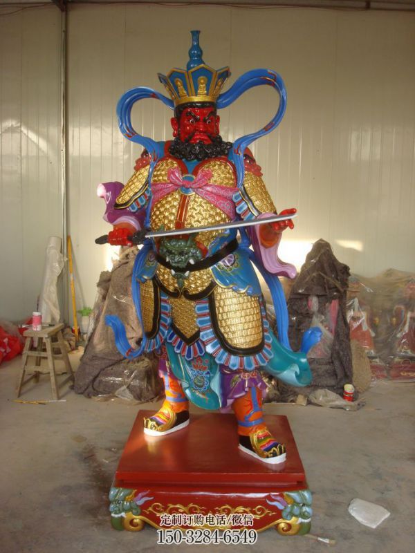 寺廟四大天王神像生產(chǎn)，鎏金效果，家用四大天王神像廠(chǎng)