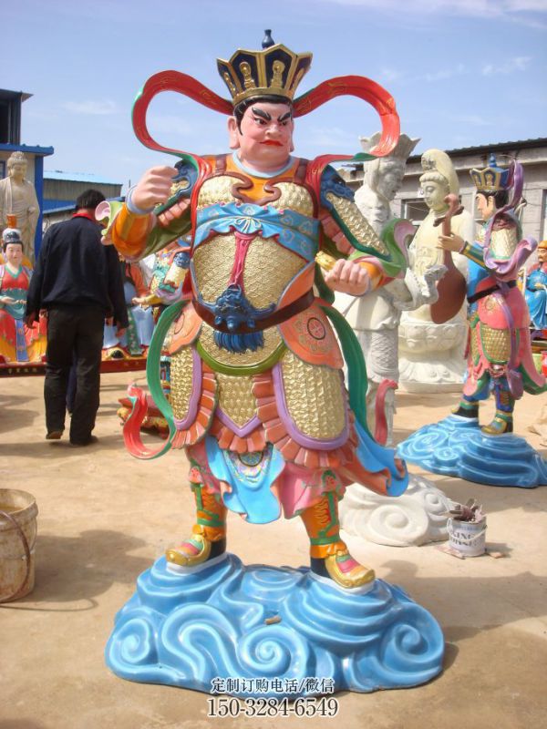 常用四大天王神像，家用神像，四大天王神像預用