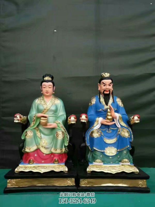 承接玉皇王母神像，現(xiàn)代工藝，鑄銅玉皇王母神像制作