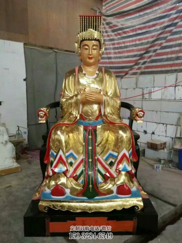 寺廟王母神像生產(chǎn)，佛堂擺放，彩繪王母神像生產(chǎn)