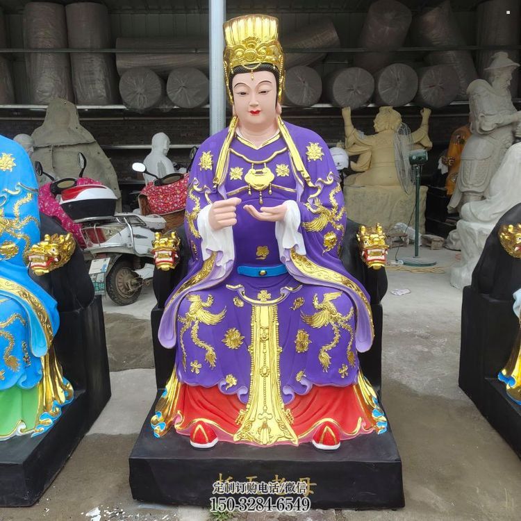 彩繪老母神像廠(chǎng)，玻璃鋼材質(zhì)，老母神像預(yù)用