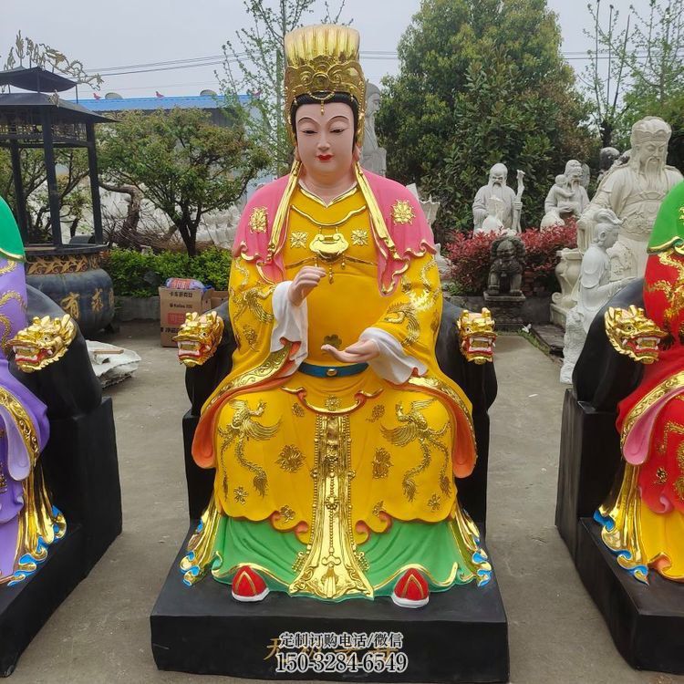 老母神像工廠，彩繪工藝，大型老母神像加工