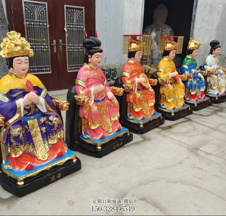 大型老母神像廠家，彩繪工藝，彩繪老母神像生產(chǎn)