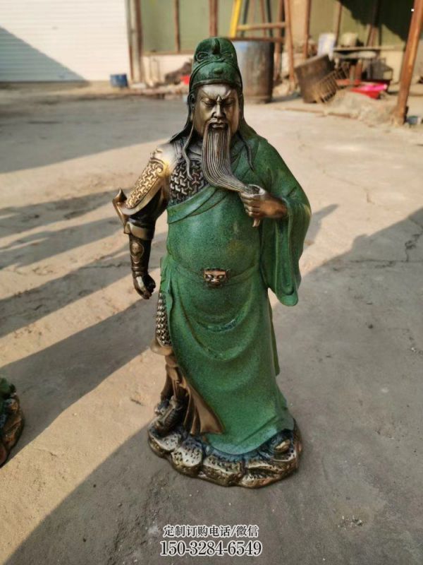 彩繪銅關(guān)公神像廠，彩繪工藝，家用銅關(guān)公神像廠