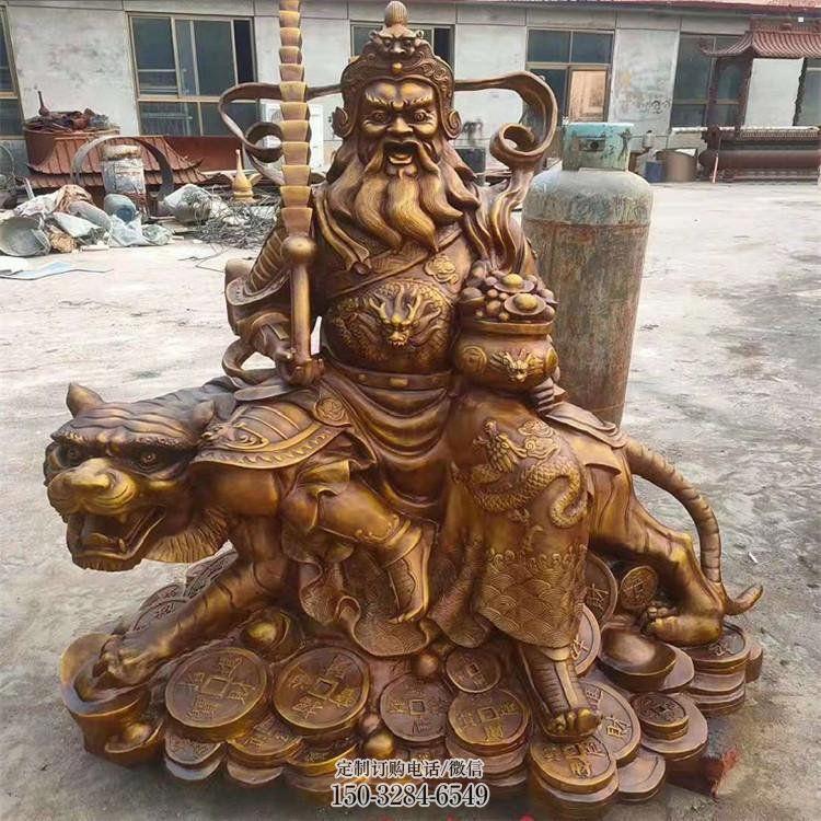 寺廟銅關(guān)公神像生產(chǎn)，現(xiàn)代工藝，寺廟銅關(guān)公神像廠家
