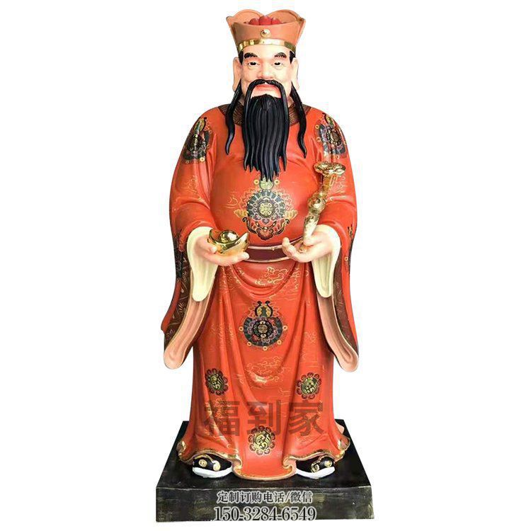 寺廟五路財神像生產(chǎn)，神像擺放，仿古五路財神像廠家