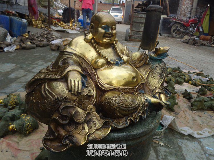 彩繪彌勒佛銅佛像廠，家用佛像，彌勒佛銅佛像承接