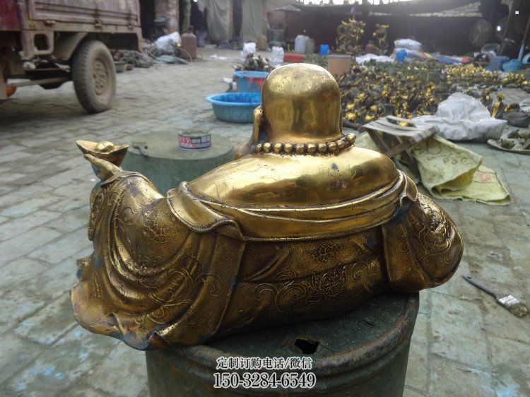 家用彌勒佛銅佛像制作，寺廟佛像，仿古彌勒佛銅佛像廠家