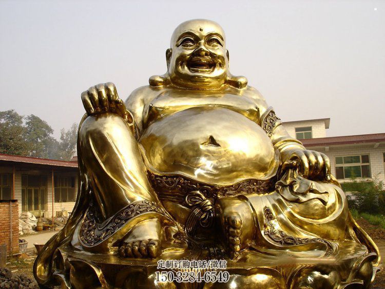 彩繪彌勒佛銅佛像廠，彩繪工藝，仿古彌勒佛銅佛像廠家