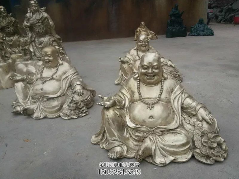 常用彌勒佛銅佛像，寺廟佛像，彌勒佛銅佛像預用