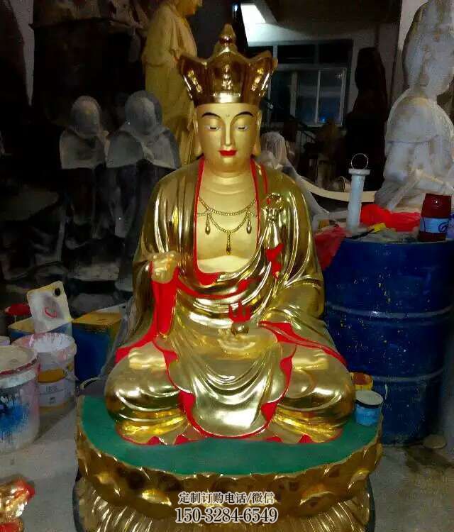 大型地藏王菩薩佛像廠家，玻璃鋼材質(zhì)，地藏王菩薩佛像承接